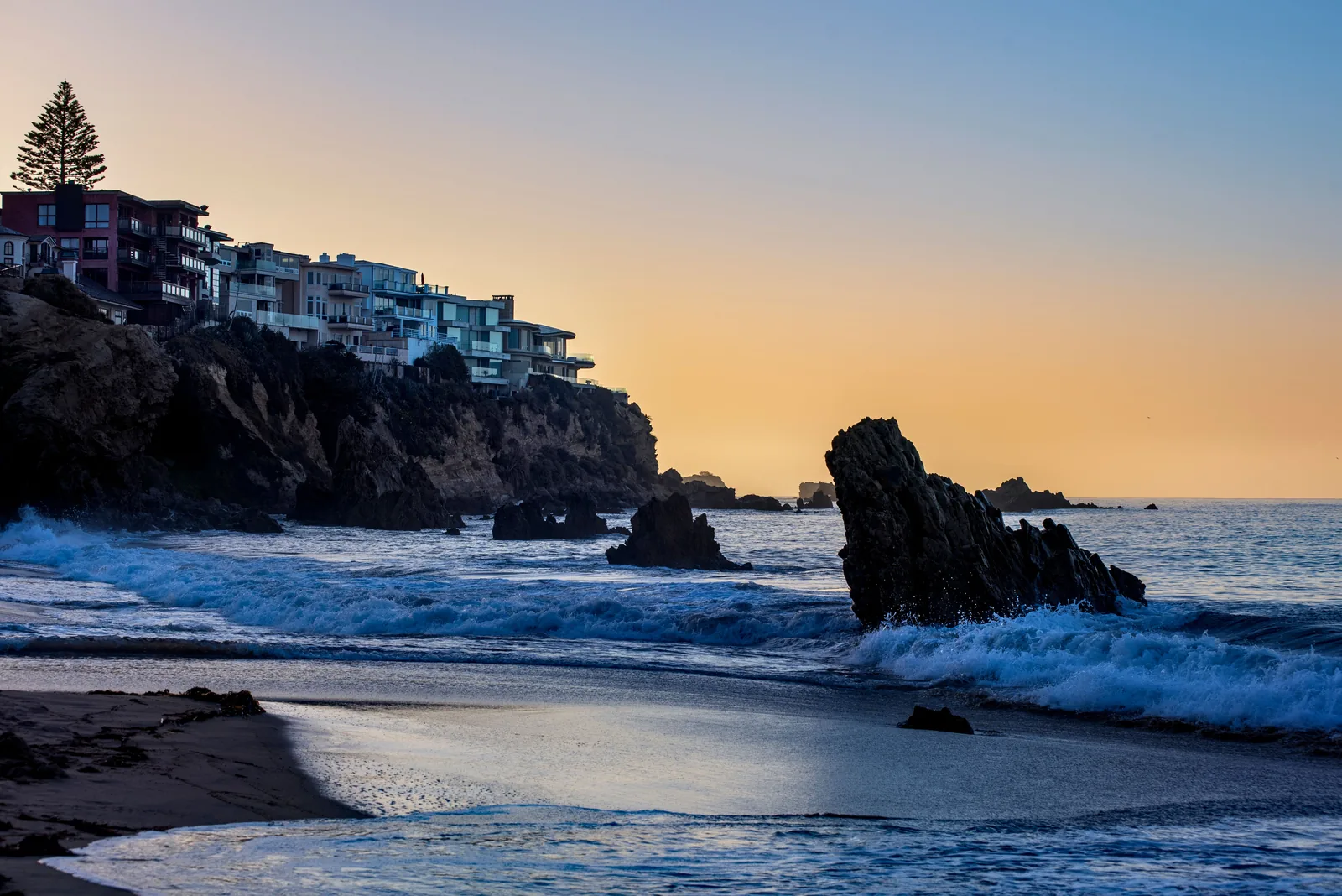 Rocky Newport Beach coastline